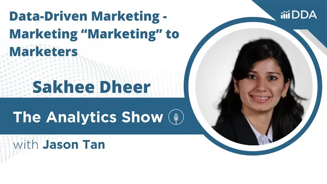 The Analytics Show episode 59 cover featuring Sakhee Dheer